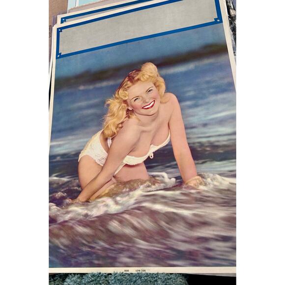 individual Double Sided Large 1956 Pinup Salesman Sample 3 Available - Picture 4 of 6